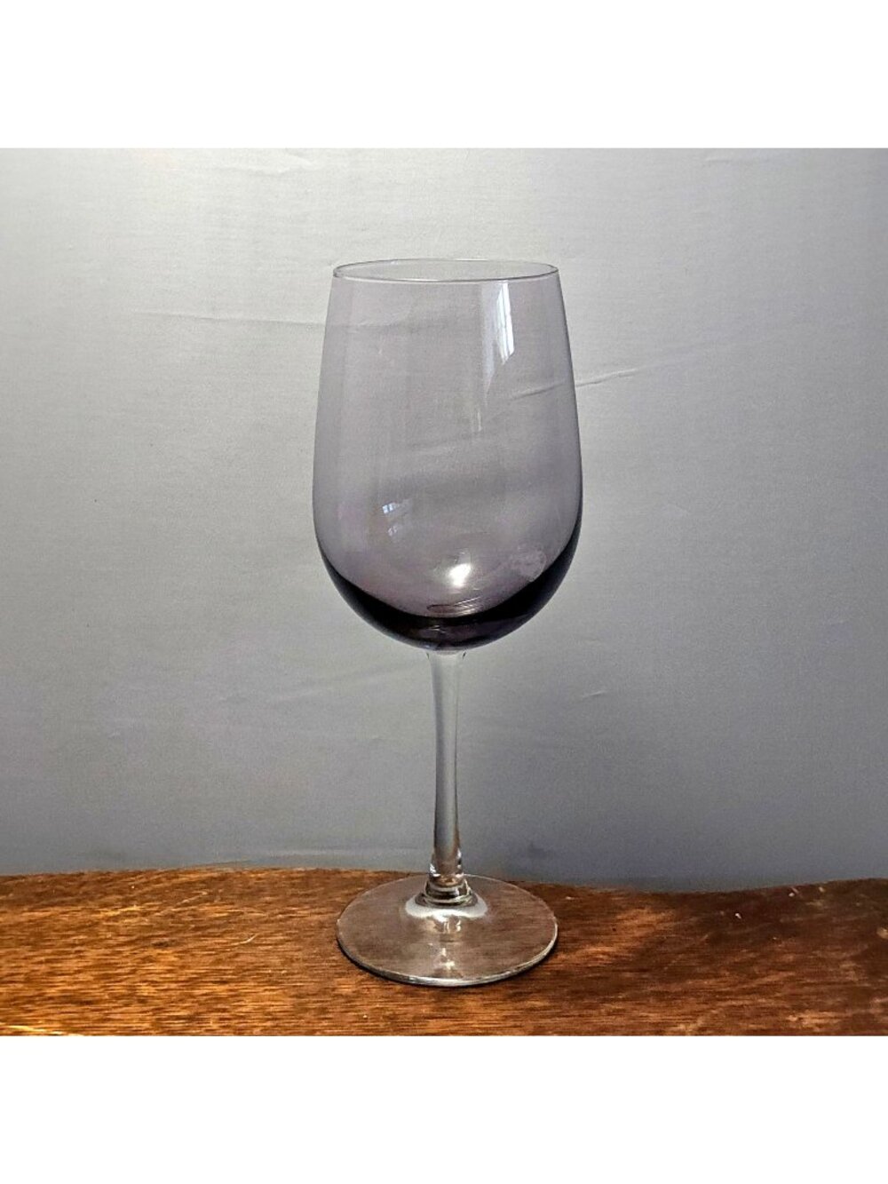 Vina Blue Libbey Red Wine Goblet 9" blown glass 17oz set of 2 stylish romantic